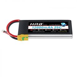 HRB Lipo 2S аккумулятор 12000mAh 7.4V 25C XT60 T EC2 EC3 EC5 XT90 XT30 для RC авто, катеров, дронов