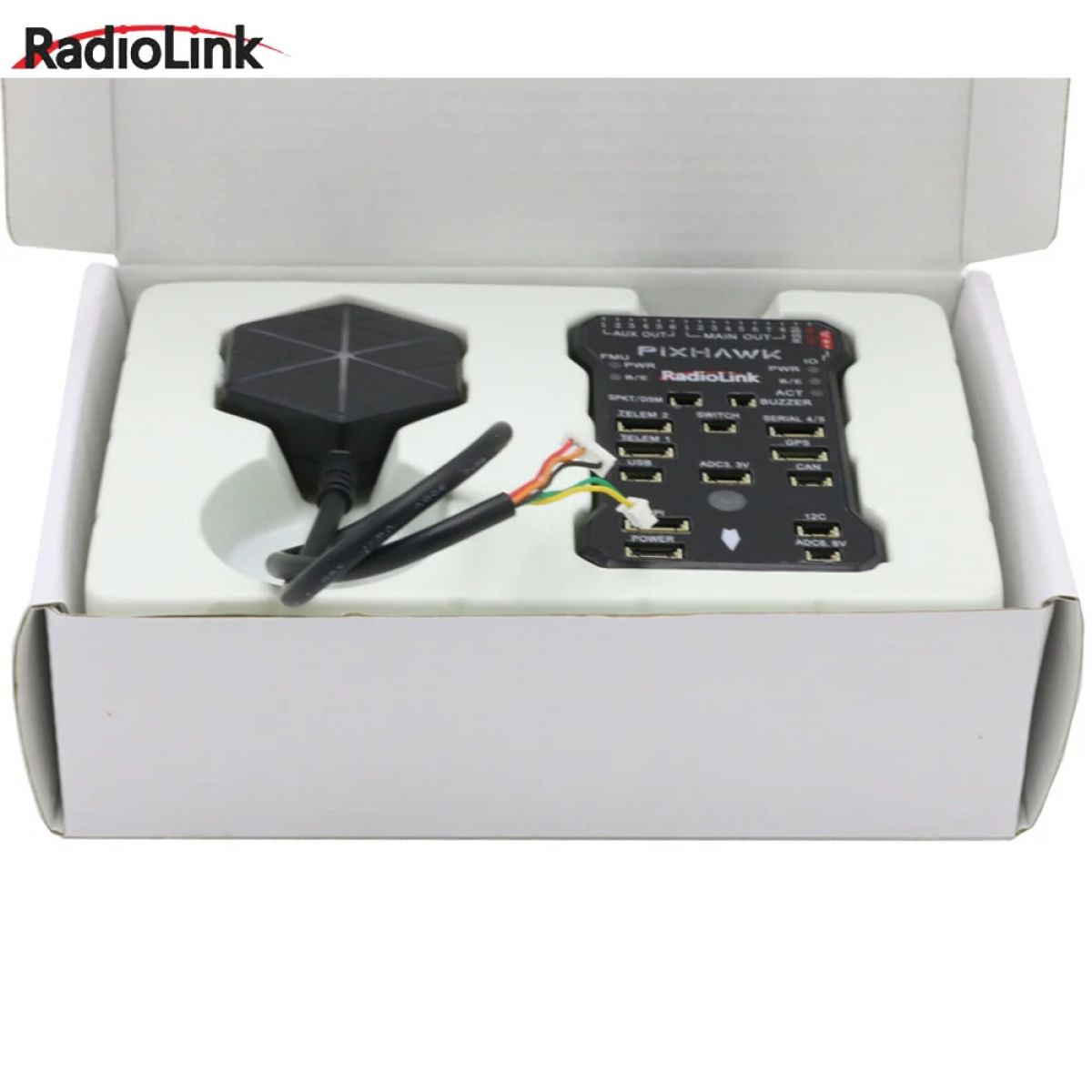 Контроллер полёта Radiolink Pixhawk PIX APM с M8N GPS, буззер, 4G SD, телеметрия для FPV дрона Контроллер полёта Radiolink Pixhawk PIX APM с M8N GPS, буззер, 4G SD, телеметрия для FPV дрона