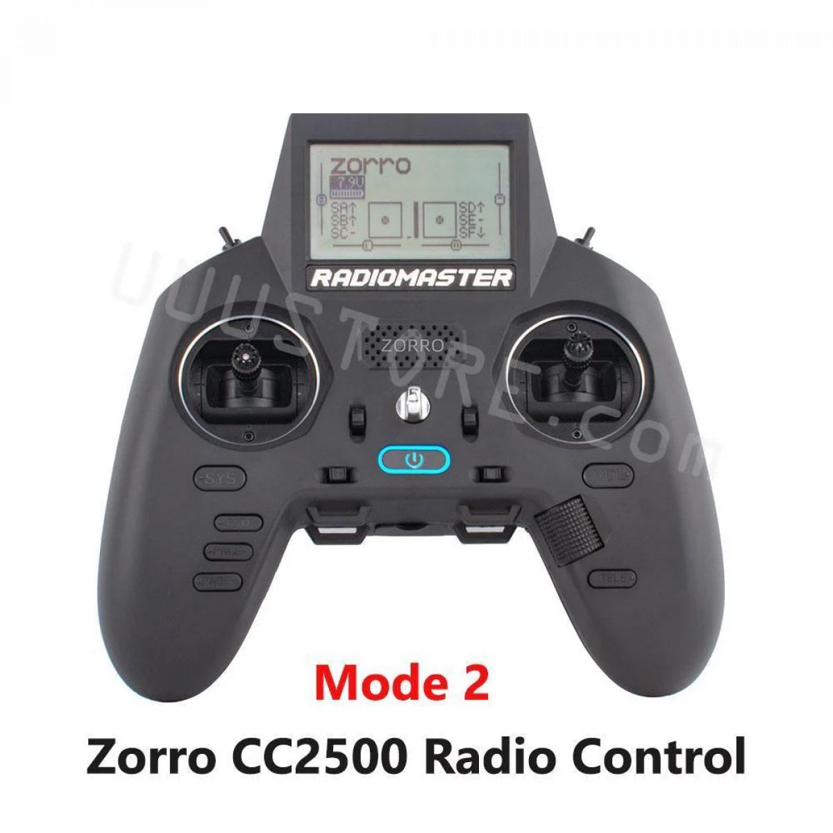 Передатчик RadioMaster ZORRO 2.4ГГц 16CH CC2500/4in1/ELRS Hall ЖК OpenTX Mode2 для FPV дрона Передатчик RadioMaster ZORRO 2.4ГГц 16CH CC2500/4in1/ELRS Hall ЖК OpenTX Mode2 для FPV дрона