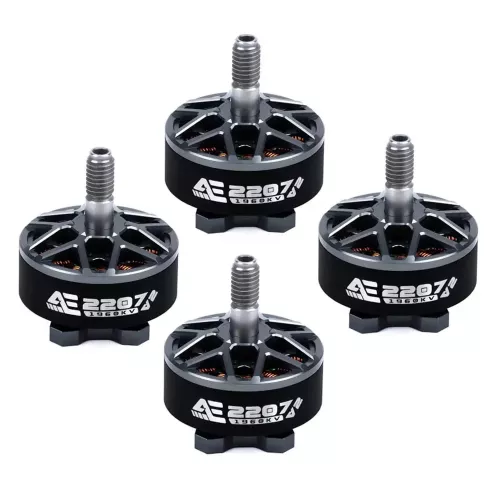 Бесщеточный мотор AxisFlying AE2207 V2 1860KV/1960KV 4-6S, вал 5мм для 5" FPV дронов фристайл
