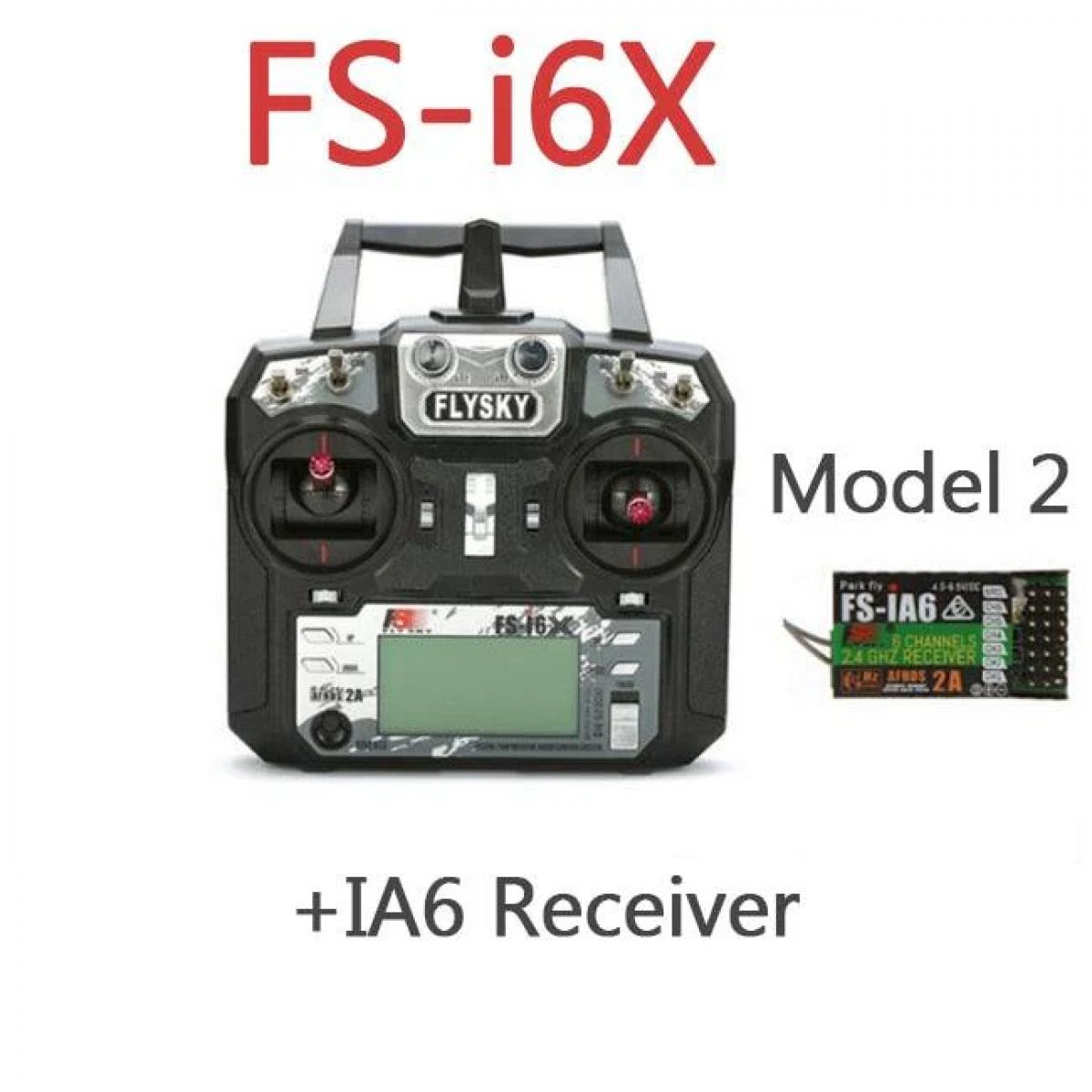 Flysky I6X 10CH 2.4G AFHDS 2A пульт управления с приёмниками для радиоуправляемых самолётов Flysky I6X 10CH 2.4G AFHDS 2A пульт управления с приёмниками для радиоуправляемых самолётов