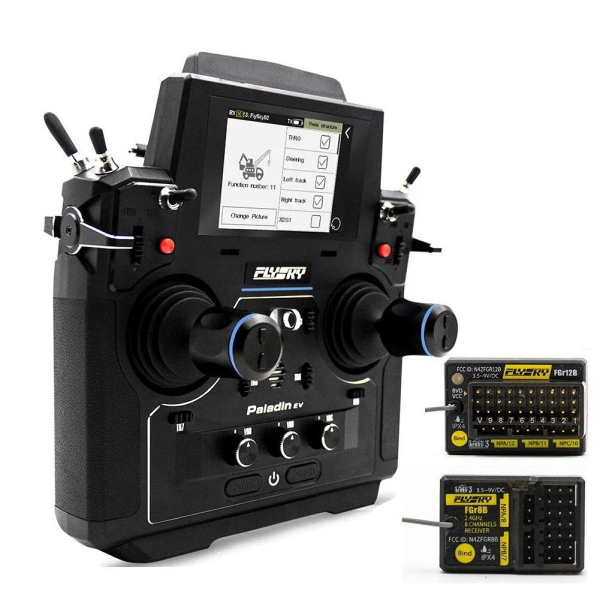 Flysky 2.4G 18CH PL18EV Радиосистема с FGR12B FGR8B, экран 3.5" TFT для RC катеров, авто, танков Flysky 2.4G 18CH PL18EV Радиосистема с FGR12B FGR8B, экран 3.5" TFT для RC катеров, авто, танков