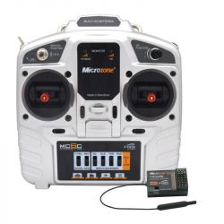MicroZone MC6C V2 - 2.4G 6CH пульт передатчик/приёмник для RC самолёта, дрона, вертолёта, авто, лодки