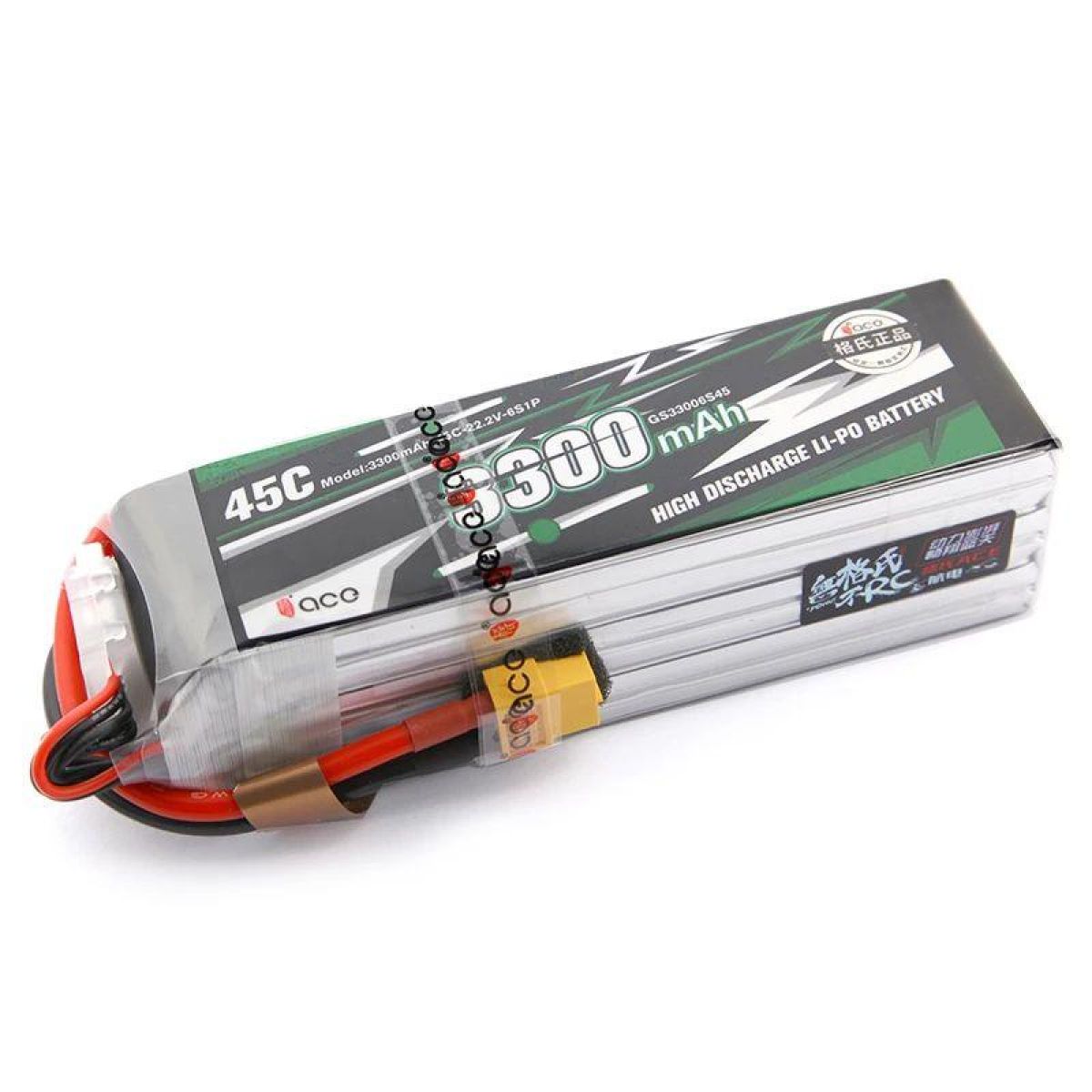 Аккумулятор Gens ace LiPo 6S 2600–5300 мАч 22.2В для Align вертолётов, самолётов, авто, лодок RC Аккумулятор Gens ace LiPo 6S 2600–5300 мАч 22.2В для Align вертолётов, самолётов, авто, лодок RC
