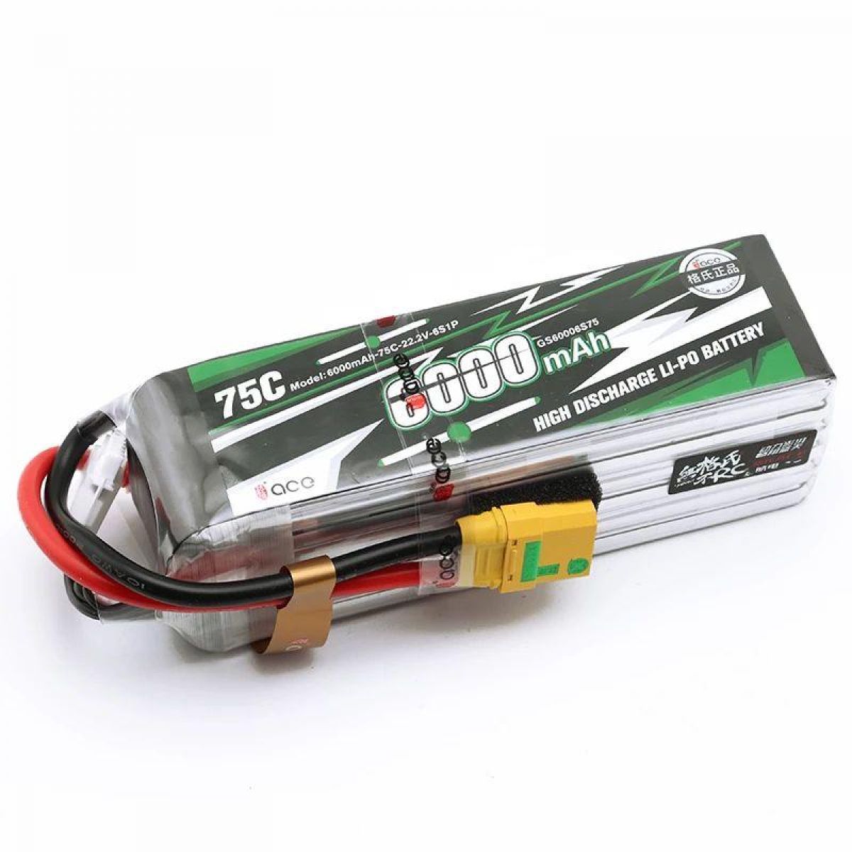 Аккумулятор Gens ace LiPo 6S 2600–5300 мАч 22.2В для Align вертолётов, самолётов, авто, лодок RC Аккумулятор Gens ace LiPo 6S 2600–5300 мАч 22.2В для Align вертолётов, самолётов, авто, лодок RC