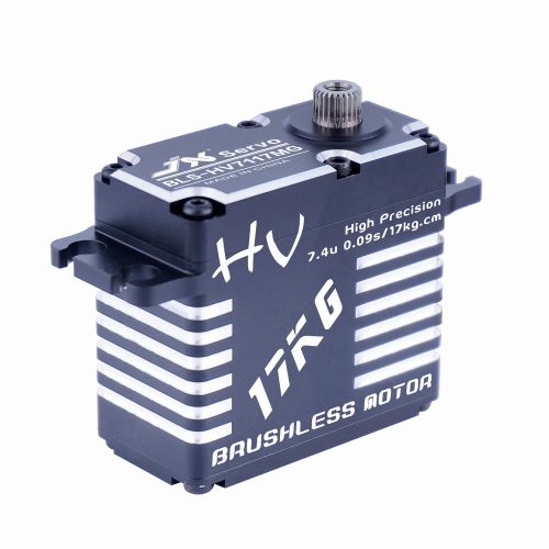 JX Servo BLS-HV7117MG — серво 7.4В 17КГ 0.09с/60° сталь шестерня, алюминиевый корпус, бесщеточный