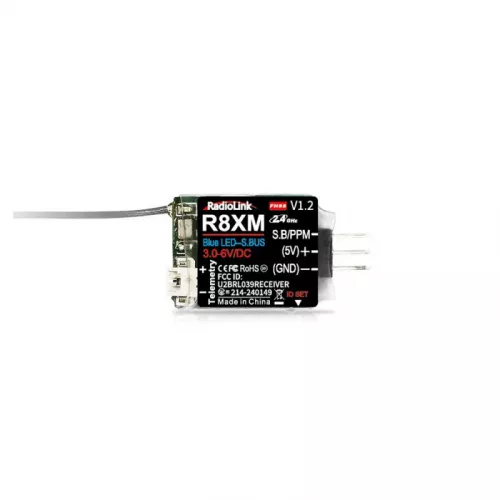 Приёмник RadioLink R8XM 8 каналов, с телеметрией и поддержкой RSSI, мини-версия