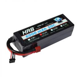 HRB LiPo аккумулятор 3S 11.1V 6000mAh 50C T Deans XT60 EC5 XT90 жёсткий кейс для RC авто, дрона, FPV