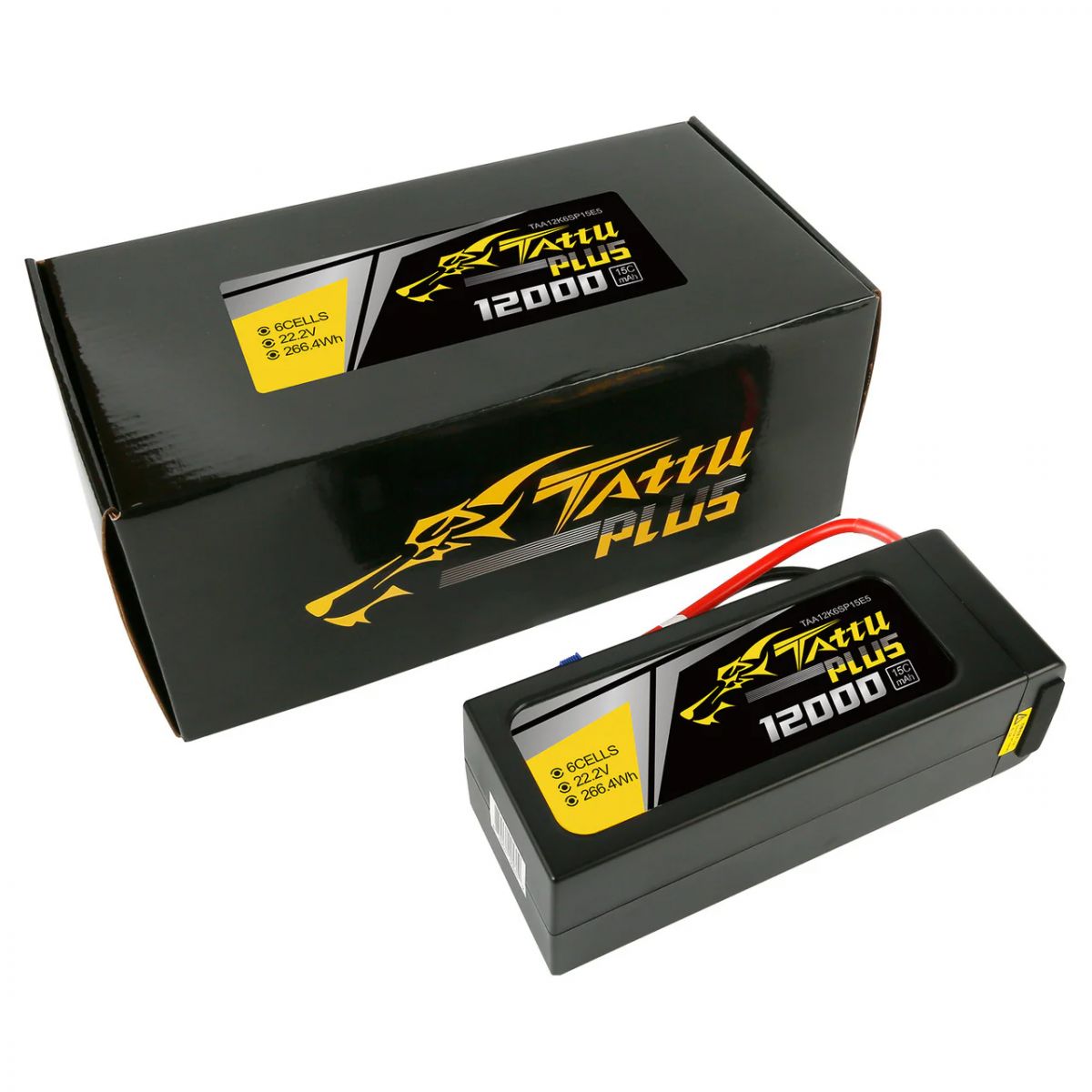 Tattu Plus 12000mAh 6S 15C 22.2V Смарт LiPo аккумулятор с EC5/AS150+XT150 (новая версия) Tattu Plus 12000mAh 6S 15C 22.2V Смарт LiPo аккумулятор с EC5/AS150+XT150 (новая версия)