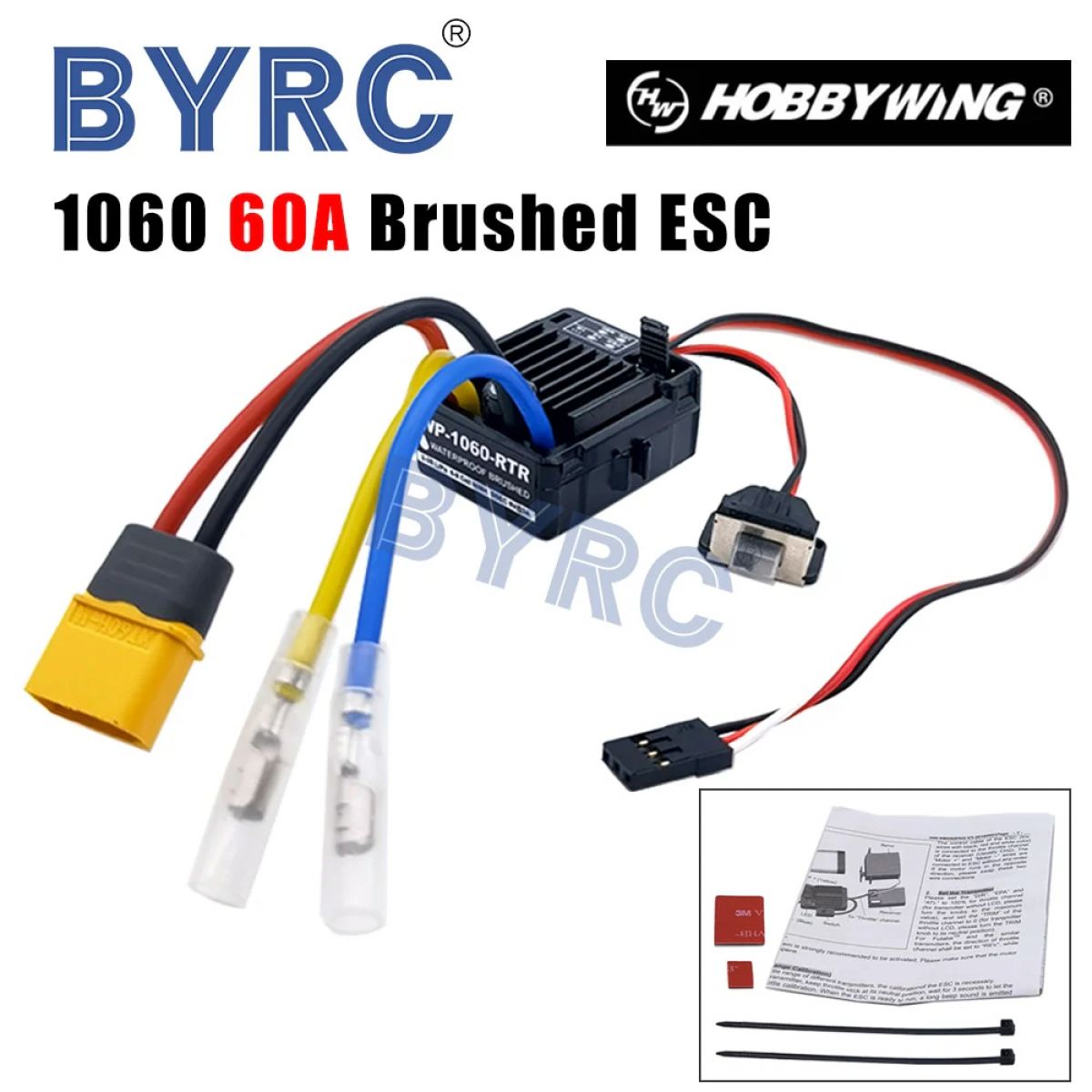 HobbyWing QuicRun 1060 RTR 60A ESC влагозащищённый для 1:10 RC авто Axial SCX10 HSP багги HobbyWing QuicRun 1060 RTR 60A ESC влагозащищённый для 1:10 RC авто Axial SCX10 HSP багги