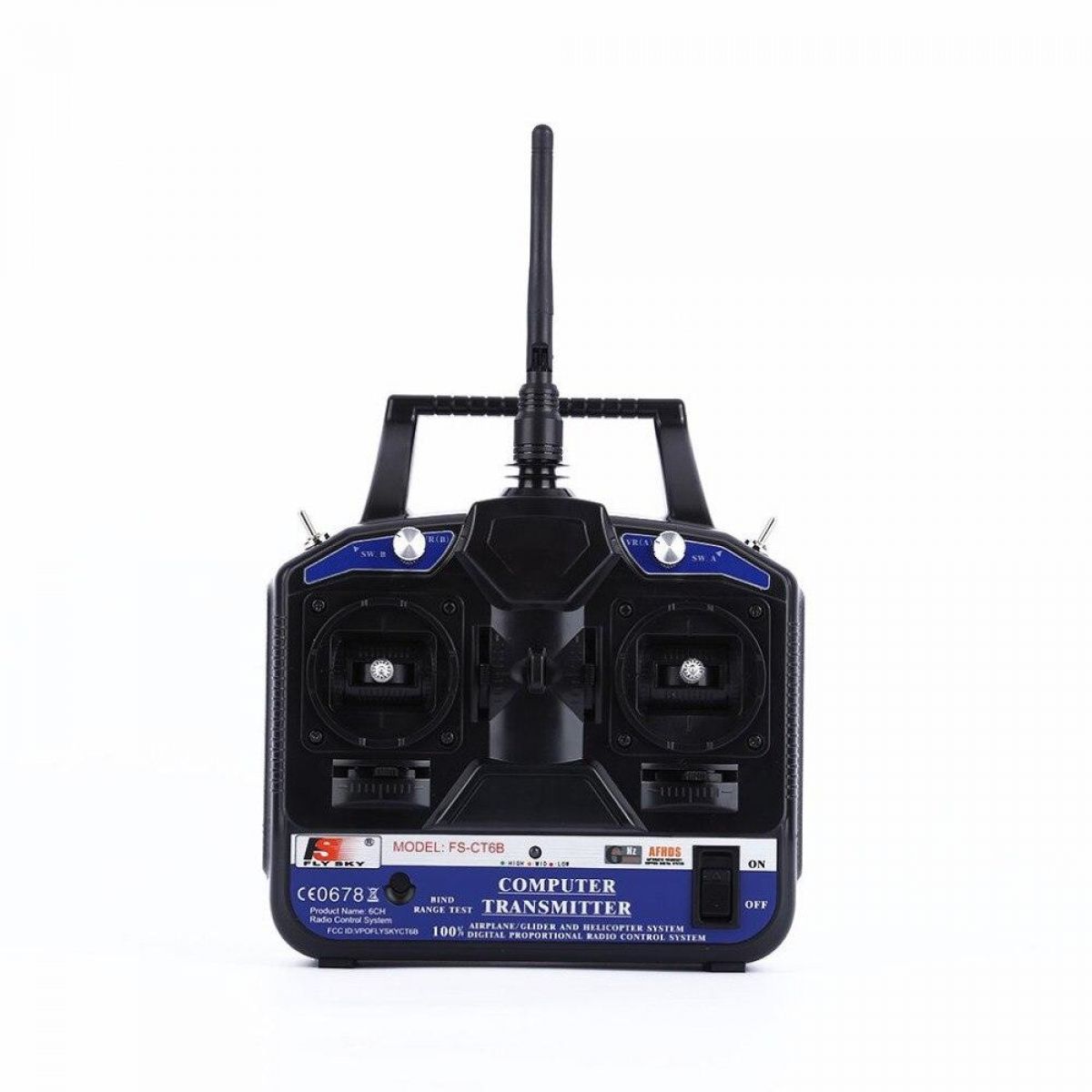 Flysky FS-CT6B 2.4G 6-канальный передатчик AFHDS с приёмником FS-R6B для квадрокоптера и самолёта Flysky FS-CT6B 2.4G 6-канальный передатчик AFHDS с приёмником FS-R6B для квадрокоптера и самолёта
