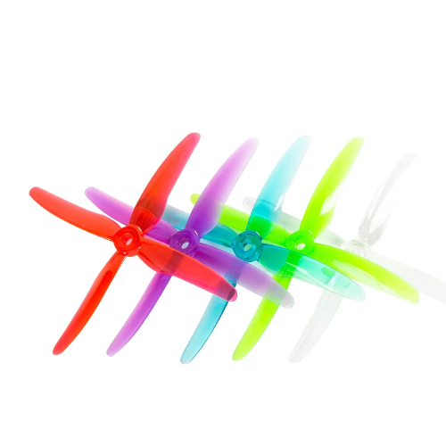 Пропеллеры GEMFAN 51455 Hurricane X 4-лопастные, 24 шт, 5мм, для FPV дрона, гонки, 6/12 пар