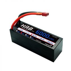 HRB 4S 14.8V 6000mAh LiPo аккумулятор 50C Hard Case Deans T XR60 XT90 EC5 для RC авто, лодок, вертолетов