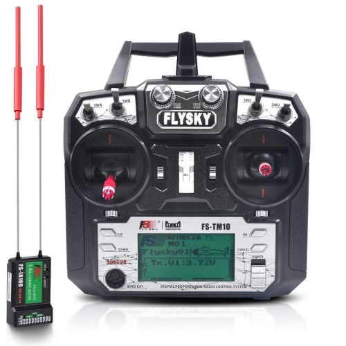 Flysky TM10 FS-TM10 2.4G 10CH пульт управления с приемником iA10B, обновление для FS i6X, FPV, дроны, вертолёты