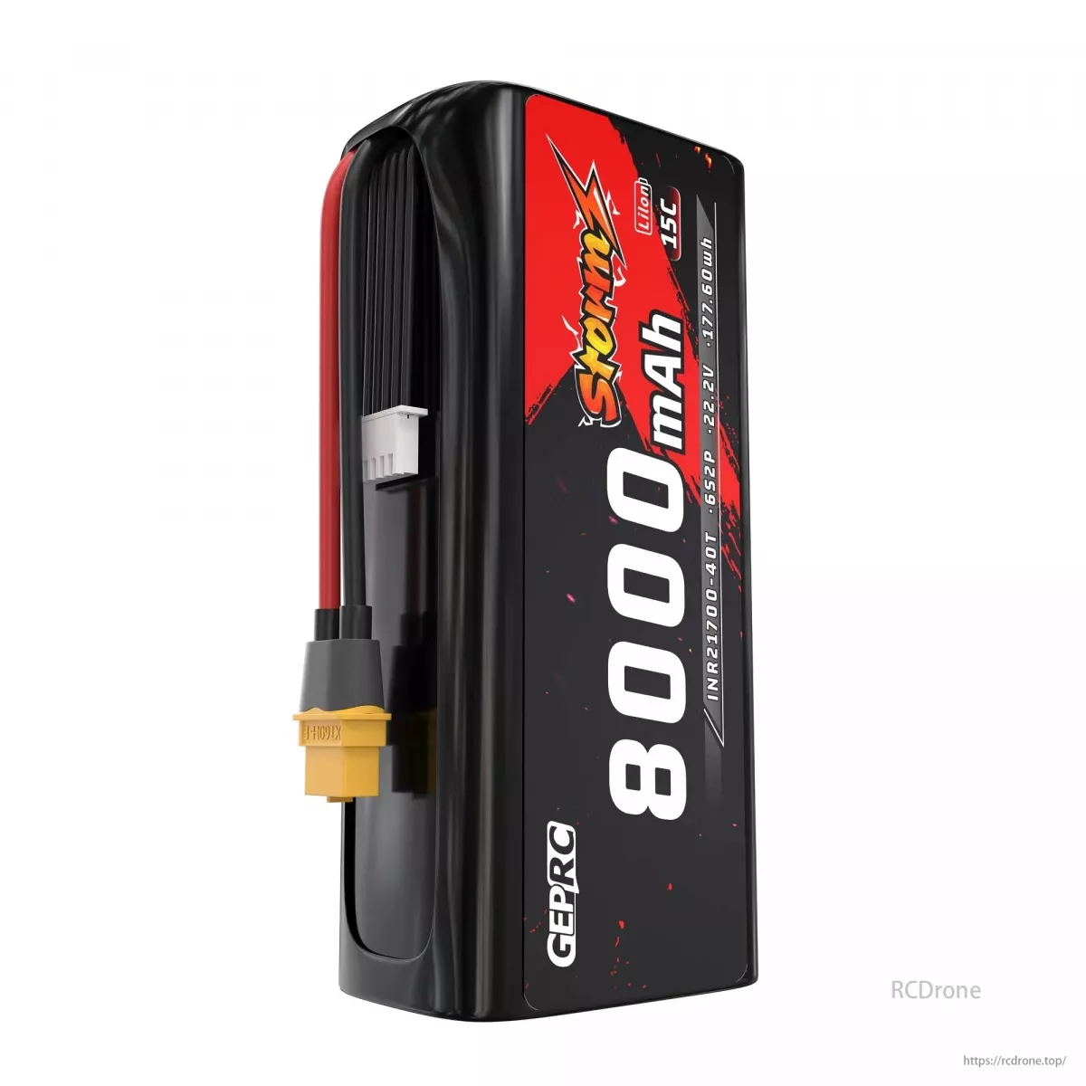 Аккумулятор GEPRC Storm IRT21700-40T 22.2В 6S2P 8000мАч 15C Li-Ion для FPV дронов 7-9 дюймов Аккумулятор GEPRC Storm IRT21700-40T 22.2В 6S2P 8000мАч 15C Li-Ion для FPV дронов 7-9 дюймов