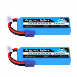 2шт Yowoo Graphene Lipo аккумулятор 3S/4S/6S 11.1V/14.8V/22.2V 2200-6000mAh XT60/XT90/EC5 100C для RC