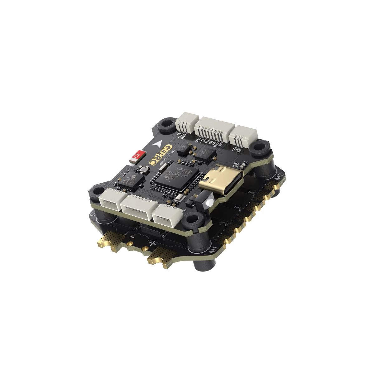 Стек управления GEPRC TAKER F745 BT 60A – двойной гироскоп, 512МБ Blackbox, Bluetooth, выход на 8 моторов Стек управления GEPRC TAKER F745 BT 60A – двойной гироскоп, 512МБ Blackbox, Bluetooth, выход на 8 моторов