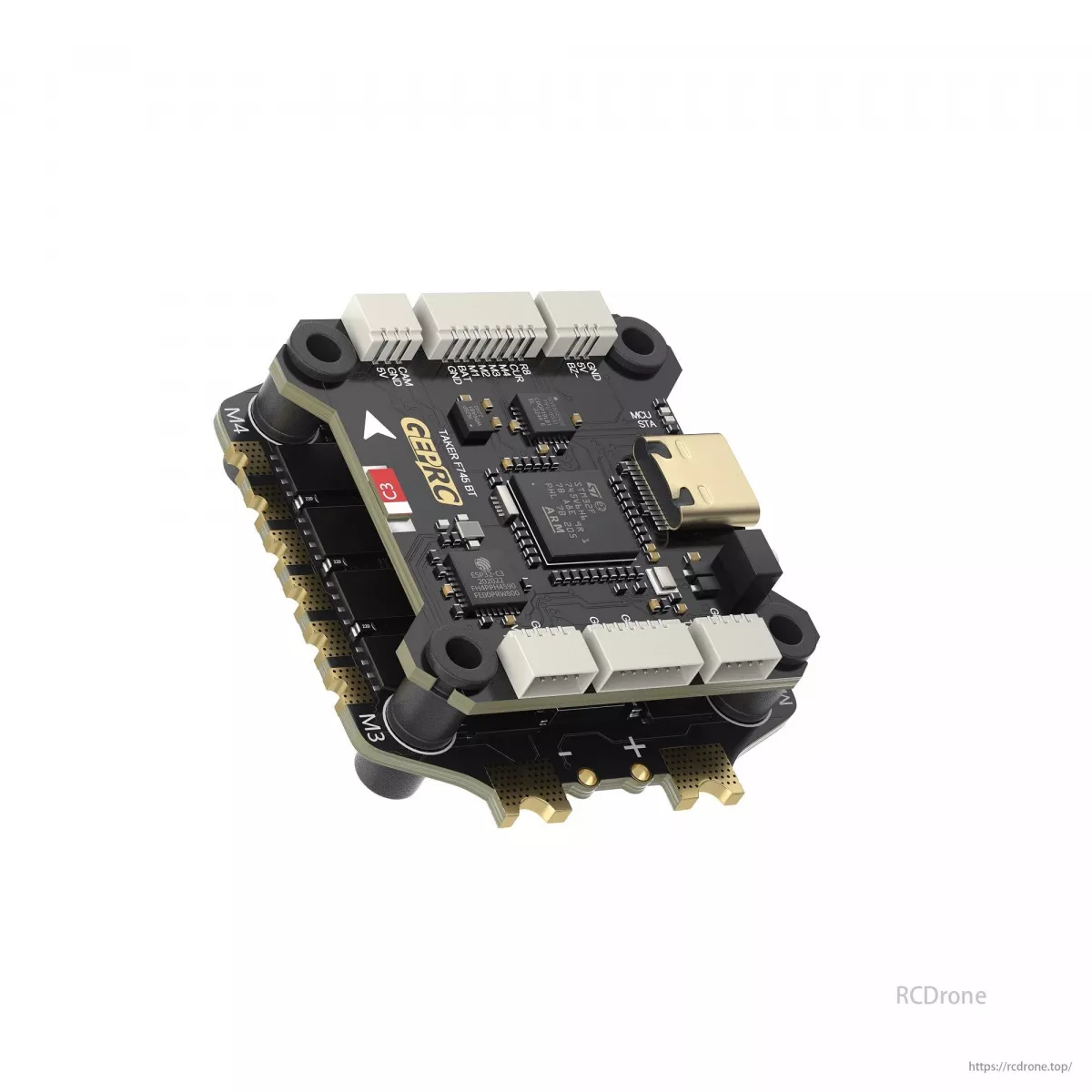 Стек управления GEPRC TAKER F745 BT 60A – двойной гироскоп, 512МБ Blackbox, Bluetooth, выход на 8 моторов Стек управления GEPRC TAKER F745 BT 60A – двойной гироскоп, 512МБ Blackbox, Bluetooth, выход на 8 моторов