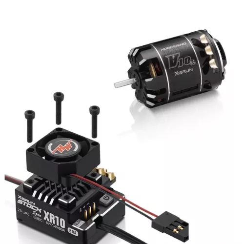 Комбо Hobbywing XeRun XR10 Stock Spec 2-3S ESC и XeRun V10 G4 Spec мотор для RC авто и грузовиков