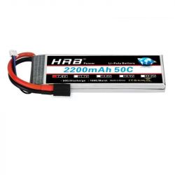 HRB 2S LiPo аккумулятор 7.4В 2200мАч 50C для RC машин, дронов, самолетов, грузовиков