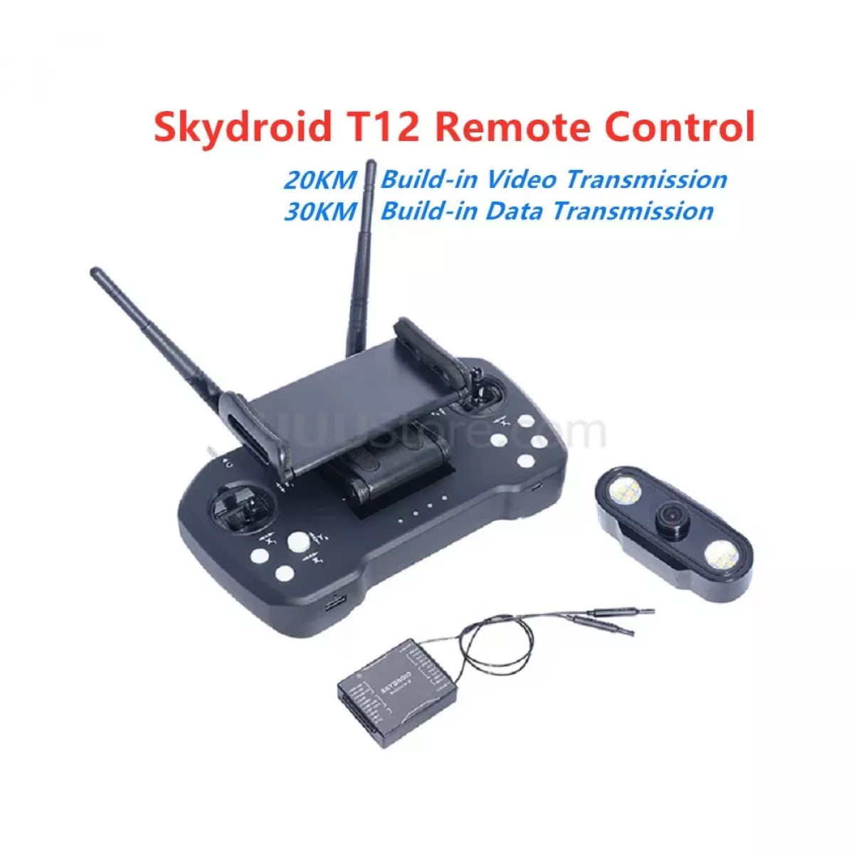 Skydroid T12 – Комплект цифрового 4-в-1 пульта ДУ UAV 2.4GHz, дальность 30 км для агродронов Skydroid T12 – Комплект цифрового 4-в-1 пульта ДУ UAV 2.4GHz, дальность 30 км для агродронов