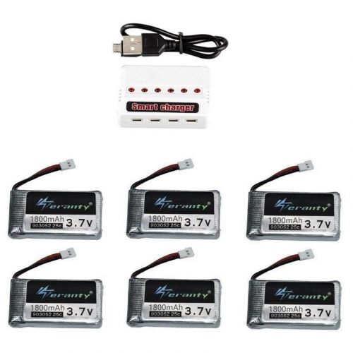 Аккумулятор 3.7В 1800мАч 903052 и зарядка для квадрокоптеров Syma X5 X5C X5SW X5SC X5S M18 H5P