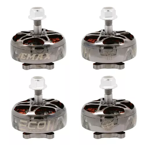 Набор 4шт EMAX ECO II 2807 1300KV 6S бесколлекторные моторы для 7" FPV гоночного дрона