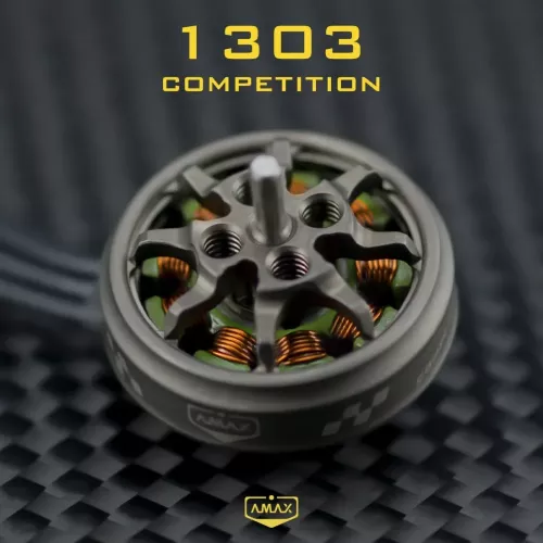 Бесколлекторный мотор AMAX 1303 4000KV/4500KV/10000KV/12500KV Φ1.5мм для Toothpick FPV дрона 2"