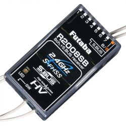 Приёмник Futaba R2008SB S-FHSS 8-канальный + S.Bus для самолётов и вертолётов