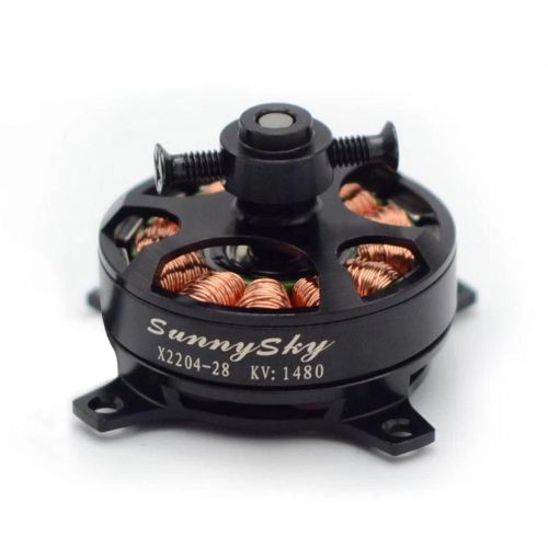 Бесколлекторный мотор SUNNYSKY X2204 20G 2S 1800KV/1480KV 50W, тяга 340г, пропеллер HD8040/9047
