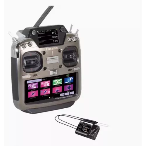 Передатчик Futaba T32MZ WC 26CH с приёмником R7308SB | FASSTest 2.4GHz, двойной дисплей, GPS