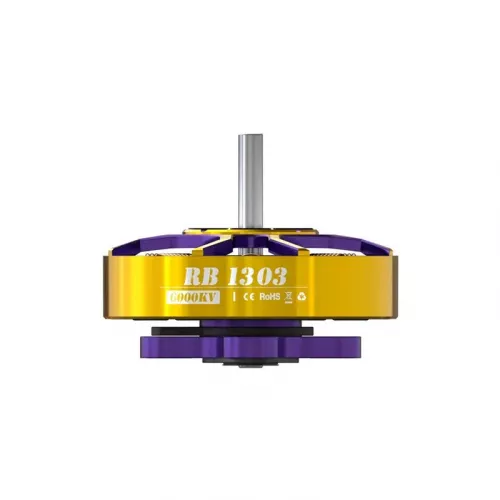 Бесколлекторный мотор FLYWOO ROBO 1303 6000KV 2–4S для FPV гонок и фристайла, Dual-Bearing Whoop