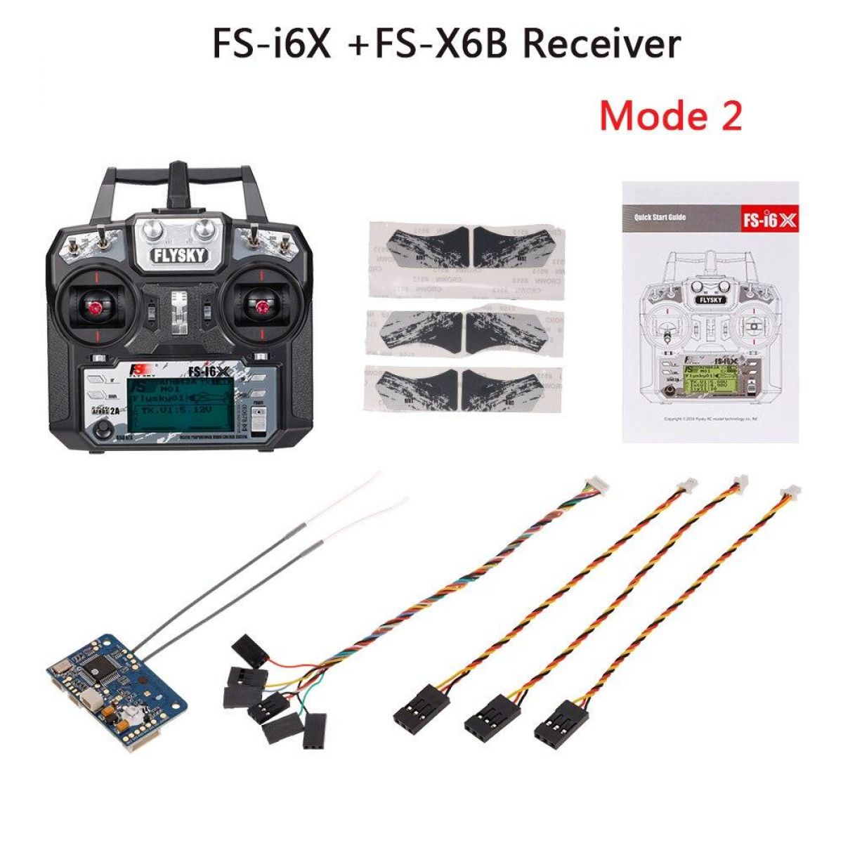 Flysky FS-i6X 2.4ГГц 10CH AFHDS 2A пульт с FS-IA6B/FS-X6B/FS-iA10B для дрона, самолёта, вертолёта, Mode 2 Flysky FS-i6X 2.4ГГц 10CH AFHDS 2A пульт с FS-IA6B/FS-X6B/FS-iA10B для дрона, самолёта, вертолёта, Mode 2