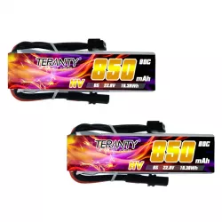 Аккумулятор Teranty 6S HV 22.8V 850mAh 80/160C LiPo для FPV-дронов и гонок