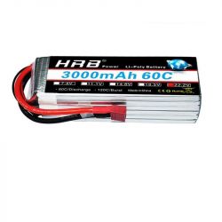 HRB Lipo 6S 3300mAh 22.2V аккумулятор XT60 T Deans XT90 EC5 для квадрокоптеров, FPV, авто, лодок 50C