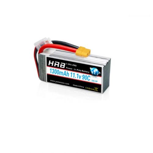 HRB 3S 11.1В 1300мАч LiPo аккумулятор 90C 70x35x25мм для квадрокоптера, вертолёта, лодки, авто, самолёта