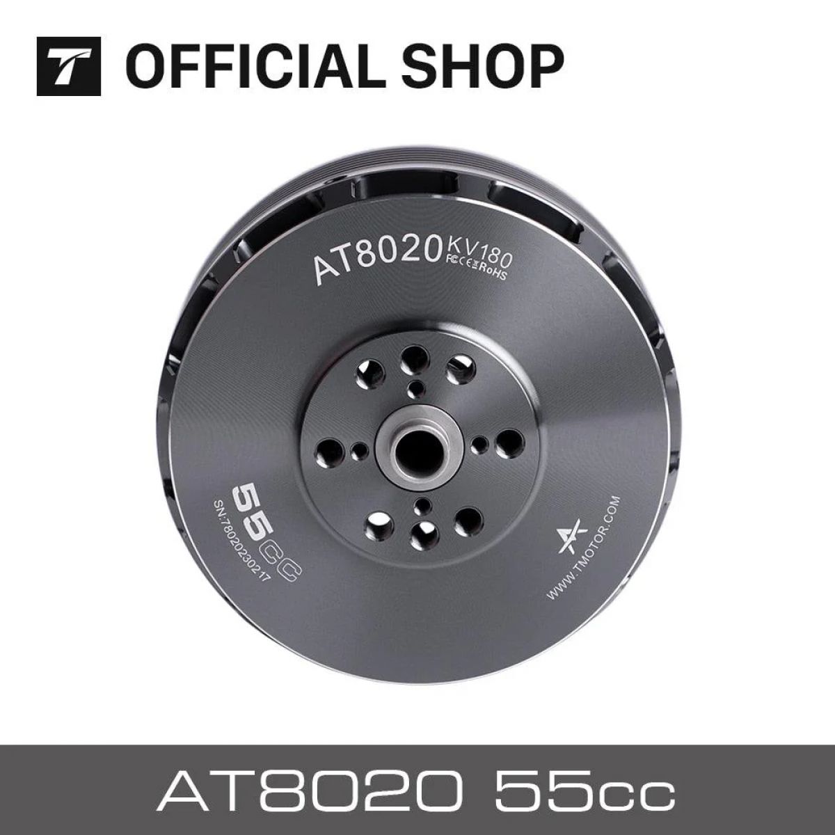 Бесщеточный мотор T-MOTOR AT8020 55CC KV180/KV210, серия AT80, мощность и точный контроль Бесщеточный мотор T-MOTOR AT8020 55CC KV180/KV210, серия AT80, мощность и точный контроль